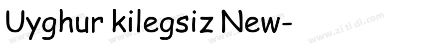 Uyghur kilegsiz New字体转换